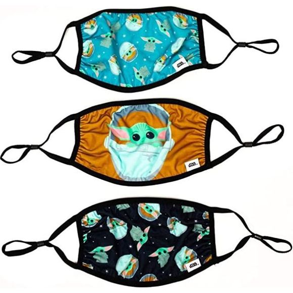 Bioworld - The Child - Adult 3-Pack Reusable Cloth Face Masks | Galactic Toys & Collectibles