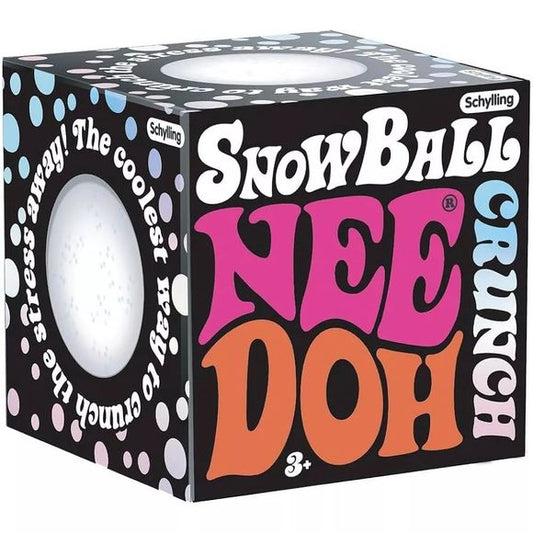 Enjoy a cool and crunchy squeeze with the Schylling NeeDoh Snow Ball Crunch Squishy Fidget Toy. Featuring a snowball-inspired design and a soft exterior with a satisfying crunchy texture inside, this unique fidget toy delivers an engaging sensory experience with every press. Perfect for classrooms, travel, gift bags, and desk fidgeting, Snow Ball Crunch provides tactile sensory fun in a fun winter-themed design.