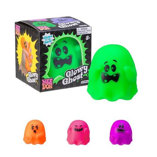 Schylling NeeDoh Needohween Halloween Glowy Ghost Squishy Fidget Toy