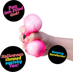 Schylling NeeDoh Needohween Halloween Glowy Ghost Squishy Fidget Toy