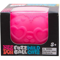 Schylling NeeDoh Fuzz Ball Wild Cats Stress Ball Squishy Fidget Toy