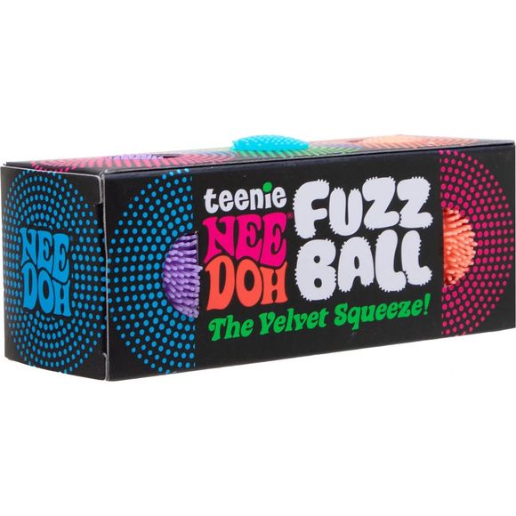 A new NeeDoh style in teenie size! Featuring a velvety texture and a fuzzy pattern you can both see and feel, this squishy sensation delivers a groovy tactile experience. Bring the soft cloud squish to your fingertips and enjoy the ultimate way to mellow out and unwind!