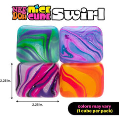 Schylling NeeDoh Nice Cube Swirl Squishy Fidget Toy