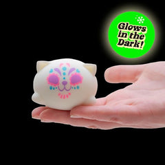 Schylling NeeDoh Sugar Skull Cats Assorted Colors Squishy Fidget Toy