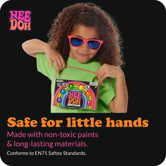Schylling NeeDoh Rainboh Teenie 6-Pack Mini Groovy Globs