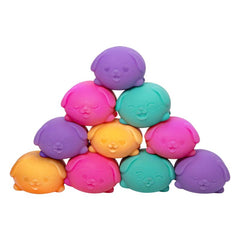 Schylling NeeDoh Teenie 3-Pack Funky Pup Assorted Colors Squishy Fidget Toy