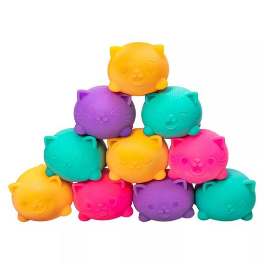Schylling NeeDoh Teenie 3-Pack Cool Cats Assorted Colors Squishy Fidget Toy