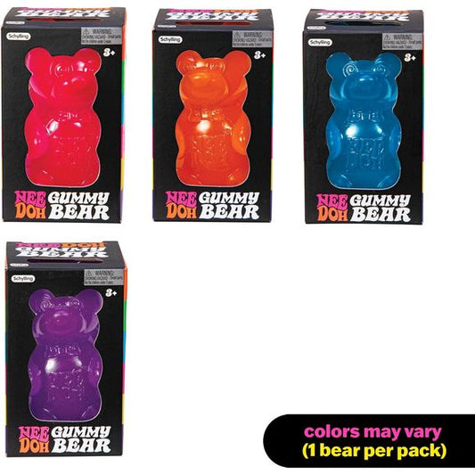 Schylling NeeDoh Gummy Bear Squishy Sensory Fidget Toy