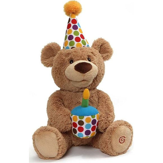 GUND HAPPY BIRTHDAY ANIMATED TEDDY 12-inch Plush | Galactic Toys & Collectibles