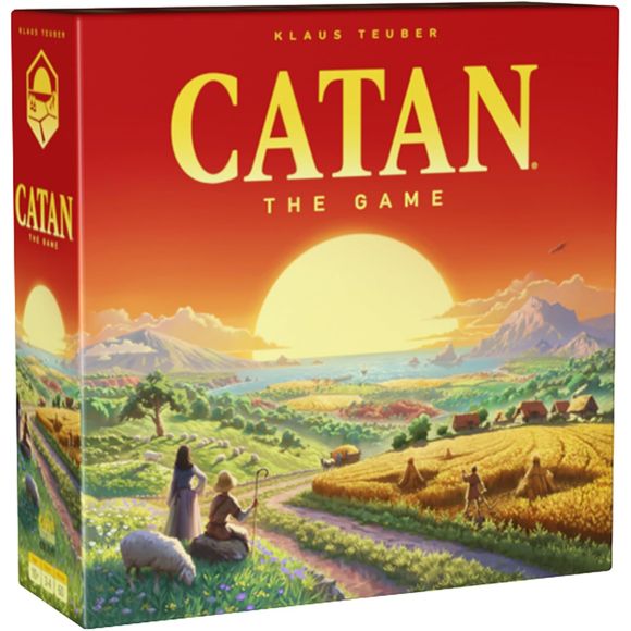 Welcome to the unexplored island of Catan! As you and your fellow explorers gaze across the uninhabited landscape of hexagonal tracts of terrain, you quickly realize that this unique land arrangement provides ample space for each of you to put down roots. You race off to establish your respective communities by gathering resources from nearby terrain, building your infrastructure, and nurturing trade relationships. Watch out for surprises! Your rivals can block your path or send the robber to plunder your w