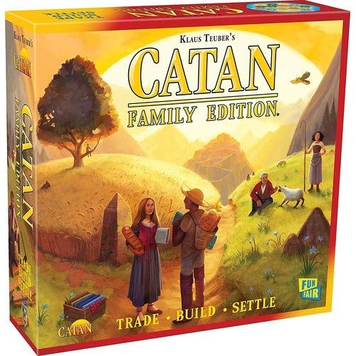 Begin a quest to settle the Island of Caftan. Guide your brave settlers to victory by using clever trading and shrewd development. Use resources-grain, wool, ore, lumber, and brick-to build roads, settlements, cities and key cultural milestones. Get resources by rolling the dice or by trading with other players. But beware. You never know when someone will block your way or if the robber will strike and steal your hard-earned goods. Are you the best trader, Builder, or settler? will you master Caftan? Cafta