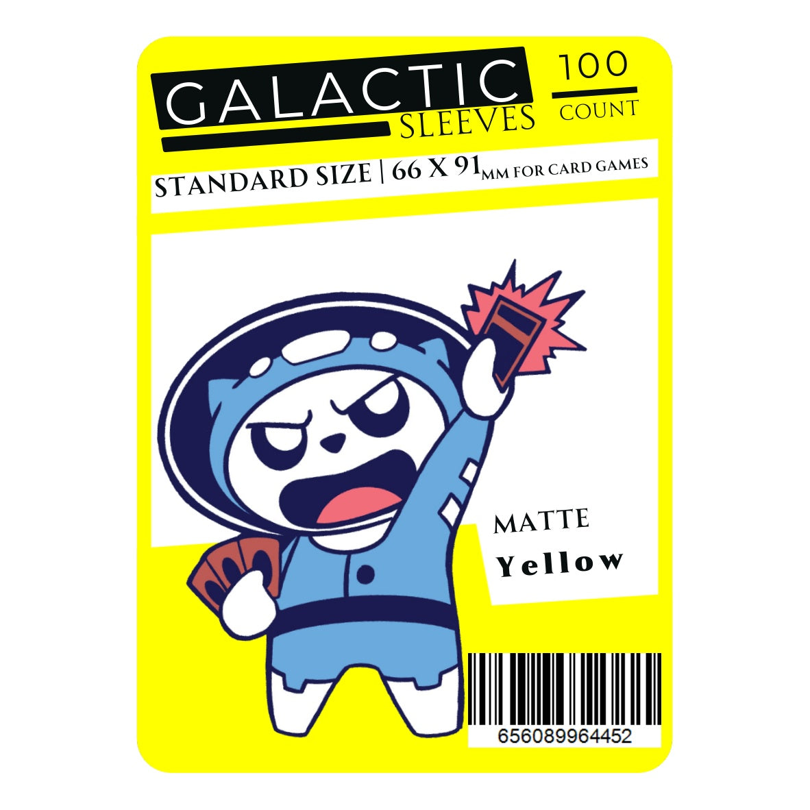 These solid color sleeves hold standard size cards. Clear side uses non-glare matte material for softer feel and smoother shuffle. Stores and protects standard sized cards. 100 sleeves per package. 66 x 91mm size sleeves for card games, perfect for Pokemon, Magic: the Gathering, Digimon, One Piece, and other card games!