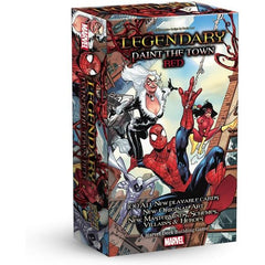 Spider-Man and his allies make their long-awaited return to the Legendary Universe! Legendary: Paint The Town Red is a Small Box Expansion to the Legendary: A Marvel Deck Building Game. 5 new Heroes! 2 new Villain groups! 2 new Masterminds! 4 new Schemes! The game will feature the long awaited appearance of Black Suit Spiderman as well as the evil Mastermind, Carnage. Each Small Box Expansion Set comes with 100 playable cards featuring all original art.