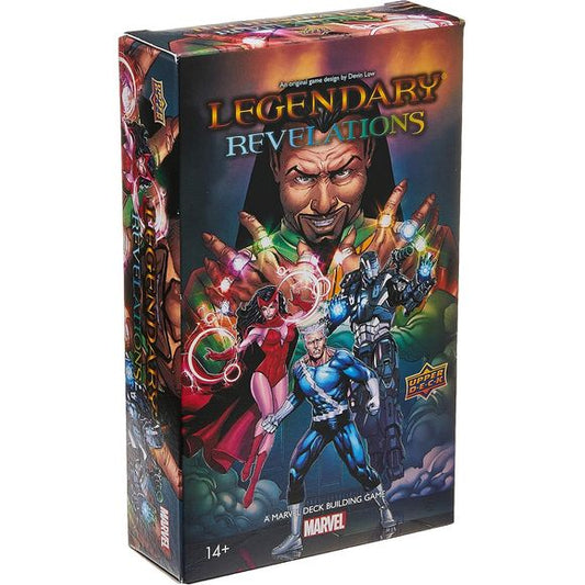 Legendary Revelations A Marvel Deck Building Game Expansion introduces a whole cast of new heroes including the long-awaited Scarlett Witch, War Machine, Quicksilver and many more! The set includes three new keywords: HyperSpeed, Last Stand and Dark Memories.
You'll also encounter a whole new card type: Locations. These represent infamous strongholds in the Marvel Universe. Every Villain Group in the set has at least one.
All of the Schemes in Legendary: Revelations are double-sided and have conditions that
