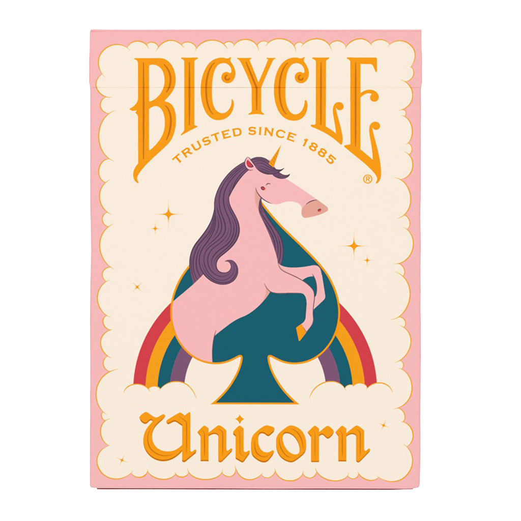Imagination runs free with Bicycle Pink Unicorn Playing Cards, a deck that turns every game night into a bright, magical adventure. Designed for players who love stories filled with charm, this deck radiates playful energy and uplifting color - inviting adventurers of all ages to embrace the joy of fantasy at the table. Soft pastels and custom unicorn artistry make each card feel like a portal to a dreamlike realm. With a vibrant aesthetic that stands out instantly on the table or the shelf, this deck captu