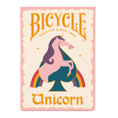 Imagination runs free with Bicycle Pink Unicorn Playing Cards, a deck that turns every game night into a bright, magical adventure. Designed for players who love stories filled with charm, this deck radiates playful energy and uplifting color - inviting adventurers of all ages to embrace the joy of fantasy at the table. Soft pastels and custom unicorn artistry make each card feel like a portal to a dreamlike realm. With a vibrant aesthetic that stands out instantly on the table or the shelf, this deck captu