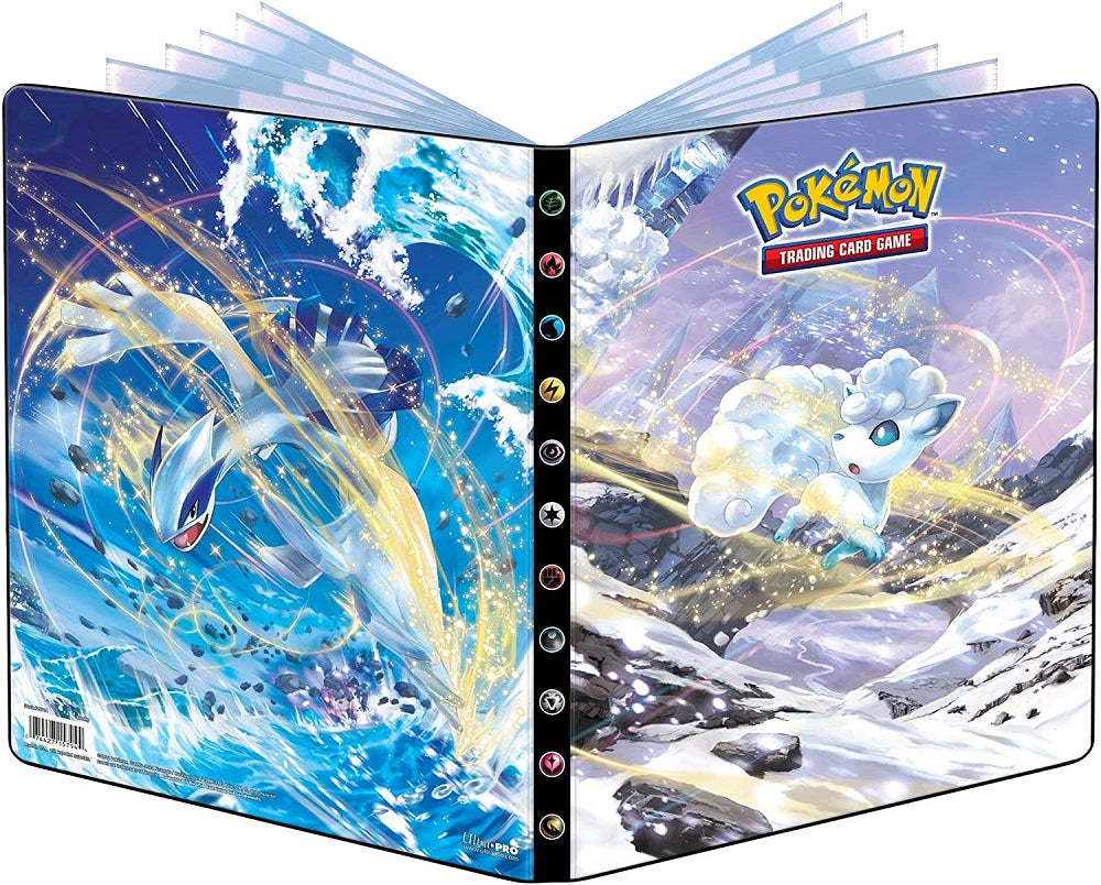 Ultra PRO’s 9-Pocket Portfolio for Pokémon features a vibrant, full-art cover. Each portfolio stores and protects up to 126 standard size cards single-loaded and 252 cards double-loaded in archival-safe polypropylene pages.