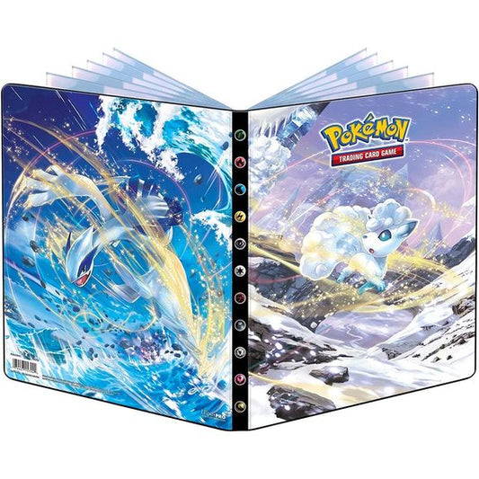 Ultra PRO’s 9-Pocket Portfolio for Pokémon features a vibrant, full-art cover. Each portfolio stores and protects up to 126 standard size cards single-loaded and 252 cards double-loaded in archival-safe polypropylene pages.