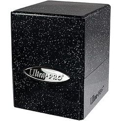 Ultra Pro Deckbox Satin Cube Glitter Black | Galactic Toys & Collectibles