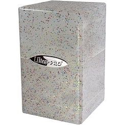 Ultra Pro Deckbox Satin Tower Glitter Clear | Galactic Toys & Collectibles