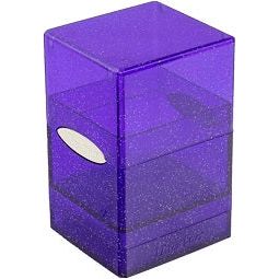 Ultra Pro Deckbox Satin Tower Glitter Purple | Galactic Toys & Collectibles