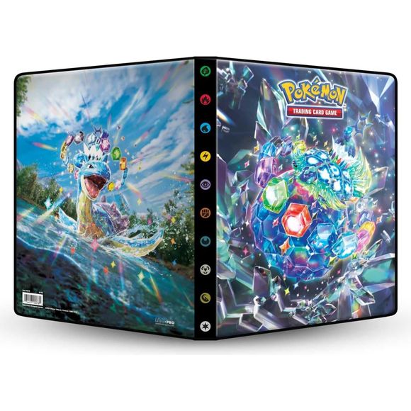 9-Pocket Portfolios for Pokemon feature a vibrant, full-art cover. Each portfolio stores and protects up to 90 standard size cards single-loaded and 180 cards double-loaded in archival-safe polypropylene pages. Made in California, U.S.A.