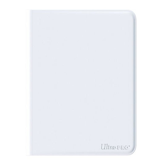 The Vivid 9-Pocket Zippered PRO-Binders are designed for collecting and organizing your favorite trading cards. Each binder features a padded leatherette cover with a matching zipper closure and pull tab. After unzipping the binder, youll find twenty 9-pocket pages sized for standard trading cards in side-loading pockets, allowing you to store up to 360 cards in Deck Protector sleeves. Pages feature a low-friction black backing, creating a separation between the front and back pockets as well as providing c
