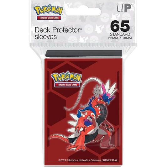 Introducing the Ultra PRO Pokémon Koraidon 65ct Deck Protector Card Sleeves, the ultimate solution for protecting and showcasing your valuable Pokémon, collectible, and gaming cards. These high-quality card sleeves feature a vibrant full-color artwork of Koraidon, adding a touch of excitement and style to your card collection. Designed to fit standard size cards, these deck protector sleeves are the perfect choice for safeguarding your cherished Pokémon cards from scratches, dirt, and other potential damage