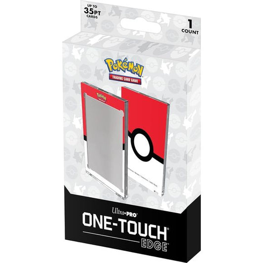 The ONE-TOUCH Edge combines the premium protection you expect from every ONE-TOUCH card holder with a full-color, printed art border for added style! Designed as the final destination for your collectible trading cards, two-piece ONE-TOUCH holders are uniquely designed with slide-in hinges and magnetic closure so you'll never have to use a screwdriver again. This ONE-TOUCH Edge features a printed Poke Ball design, perfect for showcasing your favorite Pokemon TCG cards. The holder uses UV-blocking additives