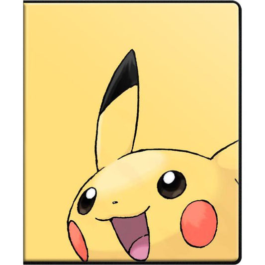 9-Pocket Portfolios for Pokemon feature a vibrant, full-art cover of Pikachu. Each portfolio stores and protects up to 180 standard size cards double-loaded in archival-safe polypropylene pages. Made in California, U.S.A.