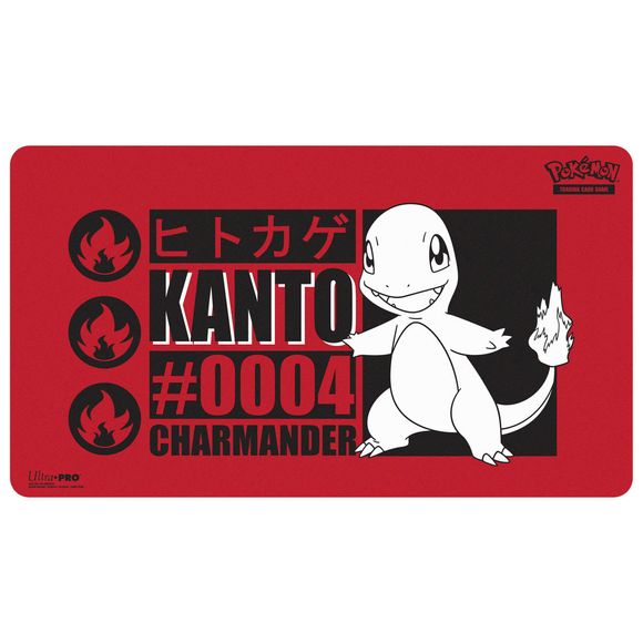 Playmats for Pokemon feature vibrant, full-color artwork. Made with a soft fabric top to reduce damage to cards during play and a non-slip rubber backing to keep the playmat from shifting during use, playmats enhance the gameplay experience. With dimensions of approximately 24 in. x 13.5 in., a playmat also makes an excellent oversize mousepad for home or office.