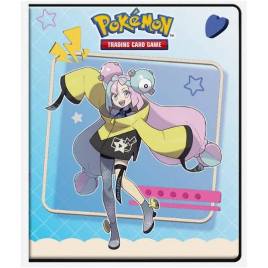 4-Pocket Portfolios for Pokemon feature a vibrant, full-art cover of Iono and Bellibolt. Each portfolio stores and protects up to 40 standard size cards single-loaded and 80 cards double-loaded in archival-safe polypropylene pages. There are also pages in the center of the portfolio to store up to 4 oversized Pokemon cards. Made in California, U.S.A.