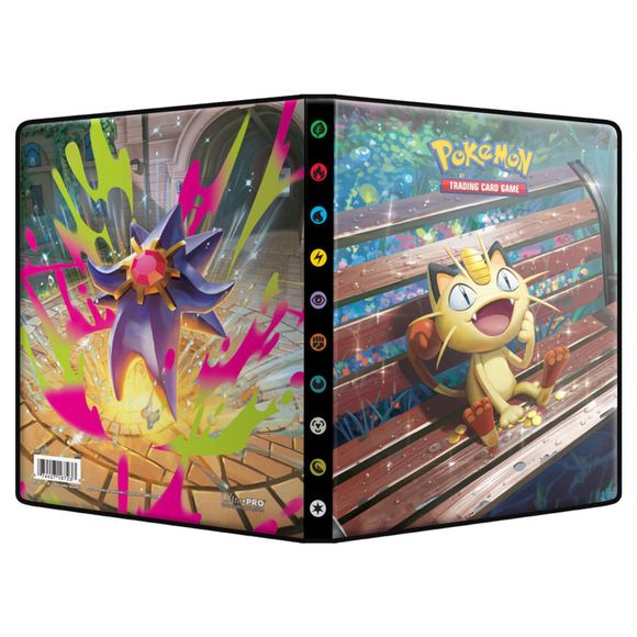 4-Pocket Portfolios for Pokemon feature a vibrant, full-art cover. Each portfolio stores and protects up to 40 standard size cards single-loaded and 80 cards double-loaded in archival-safe polypropylene pages. There are also pages in the center of the portfolio to store up to 4 oversized cards. Made in California, U.S.A.
