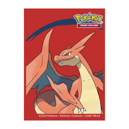 The 65ct Deck Protector Sleeves for the Pokemon Trading Card Game feature vibrant, full-color artwork of Mega Charizard Y. Ultra PRO Deck Protector Sleeves are made with our proprietary ChromaFusion Technology to prevent peeling. Archival-safe materials ensure you can sleeve your cards with confidence. Sized for standard size trading cards measuring 2.5 in. x 3.5 in.