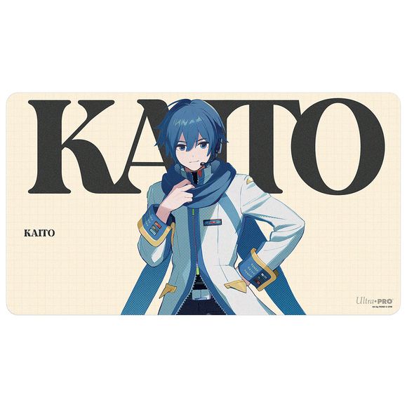 <p><strong>Ultra PRO Hatsune Miku: Retro Soundscapes – KAITO Playmat</strong> brings vibrant Vocaloid style to your tabletop with officially licensed full-color KAITO artwork. The soft fabric surface helps protect cards and accessories during play, while the non-slip rubber backing keeps the mat securely in place for tournaments, casual games, or everyday use.</p>

<p>Measuring approximately 24" x 13.5", this versatile gaming mat is ideal for TCGs, tabletop gaming, card collecting, or use as an oversized de