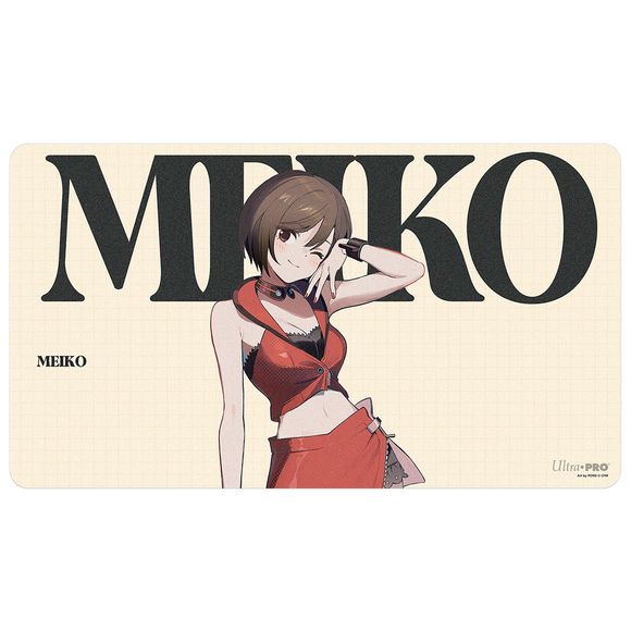 <p><strong>Ultra PRO Hatsune Miku: Retro Soundscapes – MEIKO Playmat</strong> brings vibrant Vocaloid style to your tabletop with officially licensed full-color MEIKO artwork. The soft fabric surface helps protect cards and accessories during play, while the non-slip rubber backing keeps the mat securely in place for tournaments, casual games, or everyday use.</p>

<p>Measuring approximately 24" x 13.5", this versatile gaming mat is ideal for TCGs, tabletop gaming, card collecting, or use as an oversized de