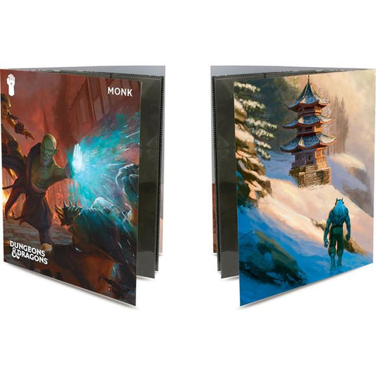 Organize and store your notes, character sheets, and spell cards in Ultra PRO’s Character Folios for Dungeons & Dragons! Each folio features a vibrant full-art cover and internal pockets, and includes 10 single-pocket pages for character sheets and notes, and two 9-pocket pages for standard size spell cards. Character Folios now include a sticker sheet to help keep your adventures organized! Classes available: Artificer, Barbarian, Bard, Cleric, Druid, Fighter, Monk, Paladin, Ranger, Rogue, Sorcerer, Warloc