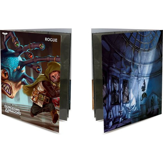 Organize and store your notes, character sheets, and spell cards in Ultra PRO’s Character Folios for Dungeons & Dragons! Each folio features a vibrant full-art cover and internal pockets, and includes 10 single-pocket pages for character sheets and notes, and two 9-pocket pages for standard size spell cards. Character Folios now include a sticker sheet to help keep your adventures organized!