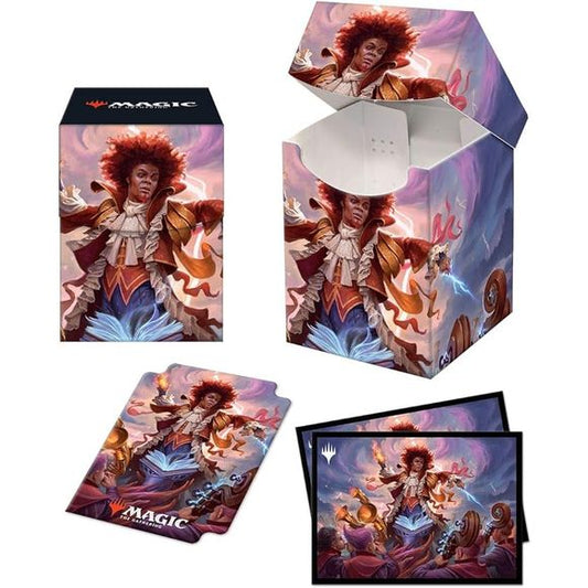 Become a legend at your next game night with matching Deck Protector sleeves and Deck box featuring vibrant, full color legendary art from the C21 Magic: the Gathering set release!

Deck Protector sleeves are made with archival-safe, polypropylene materials, using ChromaFusion technology to provide lasting protection for your cards and keeps art intact and peel-free. 100 standard size Deck Protector sleeves come with a matching deck divider and are packaged within a 100+ Deck Box with matching art, for the