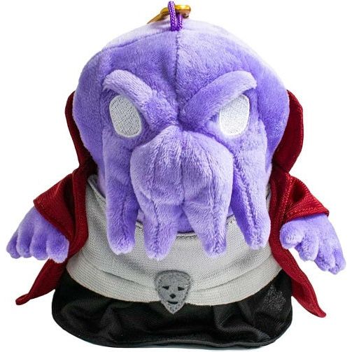 Why adventure alone when you can take this powerful companion? The D&D plush gamer pouches are sized to fit your dice, coins, or other small gaming accessories. This officially licensed Dungeons & Dragons accessory features a zippered inner compartment and is made of soft, plush material. The carabiner attachment hook lets you clip your D&D gamer pouch for adventures on the go!