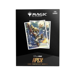 The 105ct APEX Deck Protector sleeves for Magic: The Gathering(R) --- FINAL FANTASY feature vibrant Final Fantasy - Universes Beyond art from the trading card game. Archival-safe polypropylene materials ensure you can sleeve your cards with confidence. Sized for standard size trading cards measuring 2.5 in. x 3.5 in. The gloss clear front lets your foil cards shine!