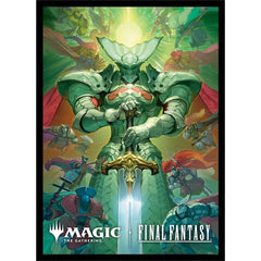 100ct Deck Protector sleeves for Magic: The Gathering(R) --- FINAL FANTASY feature a vibrant, full-color artwork and are made with our proprietary ChromaFusion Technology to prevent peeling. Archival-safe polypropylene materials ensure you can sleeve your cards with confidence. Sized for standard size trading cards measuring 2.5 in. x 3.5 in. The matte finish offers a glare-free, camera ready play experience!
