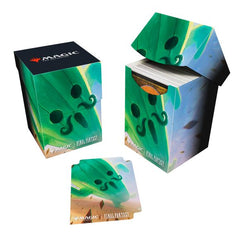 100+ Deck Boxes for Magic: The Gathering(R) --- FINAL FANTASY feature a vibrant, full-color artwork and includes a deck divider. Made with archival-safe, non-PVC, rigid polypropylene materials, you can store up to 100 double-sleeved cards with confidence. The self-locking lid keeps your cards securely stored when not in use, while also offering easy access. Sized for standard size trading cards.