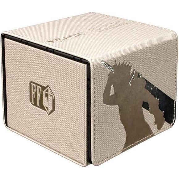 Premium Alcove Edge Deck Boxes for Magic: The Gathering(R) --- FINAL FANTASY feature a vibrant, full-color leatherette finish, strong magnetic closure, and dual thumb notches for easy access to your deck. This deck box holds up to 100 standard size trading cards double-sleeved in Ultra PRO Deck Protector sleeves.