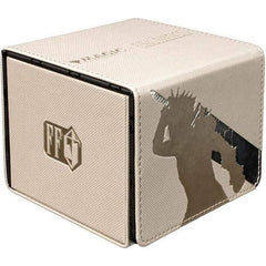 Premium Alcove Edge Deck Boxes for Magic: The Gathering(R) --- FINAL FANTASY feature a vibrant, full-color leatherette finish, strong magnetic closure, and dual thumb notches for easy access to your deck. This deck box holds up to 100 standard size trading cards double-sleeved in Ultra PRO Deck Protector sleeves.