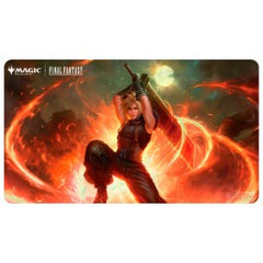 Playmats featuring popular Magic: The Gathering(R) --- FINAL FANTASY artwork. Made with a soft fabric top to reduce damage to cards during play and a non-slip rubber backing to keep the playmat from shifting during use, playmats enhance the gameplay experience. With dimensions of approximately 24 in. x 13.5 in., a playmat also makes an excellent oversize mousepad for home or office.