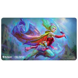 Playmats featuring popular Magic: The Gathering(R) --- FINAL FANTASY artwork. Made with a soft fabric top to reduce damage to cards during play and a non-slip rubber backing to keep the playmat from shifting during use, playmats enhance the gameplay experience. With dimensions of approximately 24 in. x 13.5 in., a playmat also makes an excellent oversize mousepad for home or office.