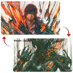 Double Sided Playmats featuring popular Magic: The Gathering(R) --- FINAL FANTASY artwork printed on both sides of the playmat. Made with a soft fabric material to reduce damage to cards during play, playmats enhance the gameplay experience. The double-sided artwork provides a unique addition to any Magic: The Gathering collection. With dimensions of approximately 24 in. x 13.5 in., a playmat also makes an excellent oversize mousepad for home or office.