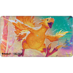 Holofoil Playmats featuring popular Magic: The Gathering(R) --- FINAL FANTASY artwork printed on a shimmering material with stitched edges. Made with a soft fabric top to reduce damage to cards during play and a non-slip rubber backing to keep the playmat from shifting during use, playmats enhance the gameplay experience. With dimensions of approximately 24 in. x 13.5 in., a playmat also makes an excellent oversize mousepad for home or office.