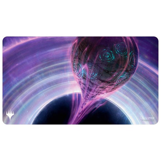Playmats featuring popular Magic: The Gathering artwork. Made with a soft fabric top to reduce damage to cards during play and a non-slip rubber backing to keep the playmat from shifting during use, playmats enhance the gameplay experience. With dimensions of approximately 24 in. x 13.5 in., a playmat also makes an excellent oversize mousepad for home or office.
